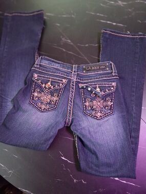 L.A. idol Embroidered Dark Blue Women’s Jeans